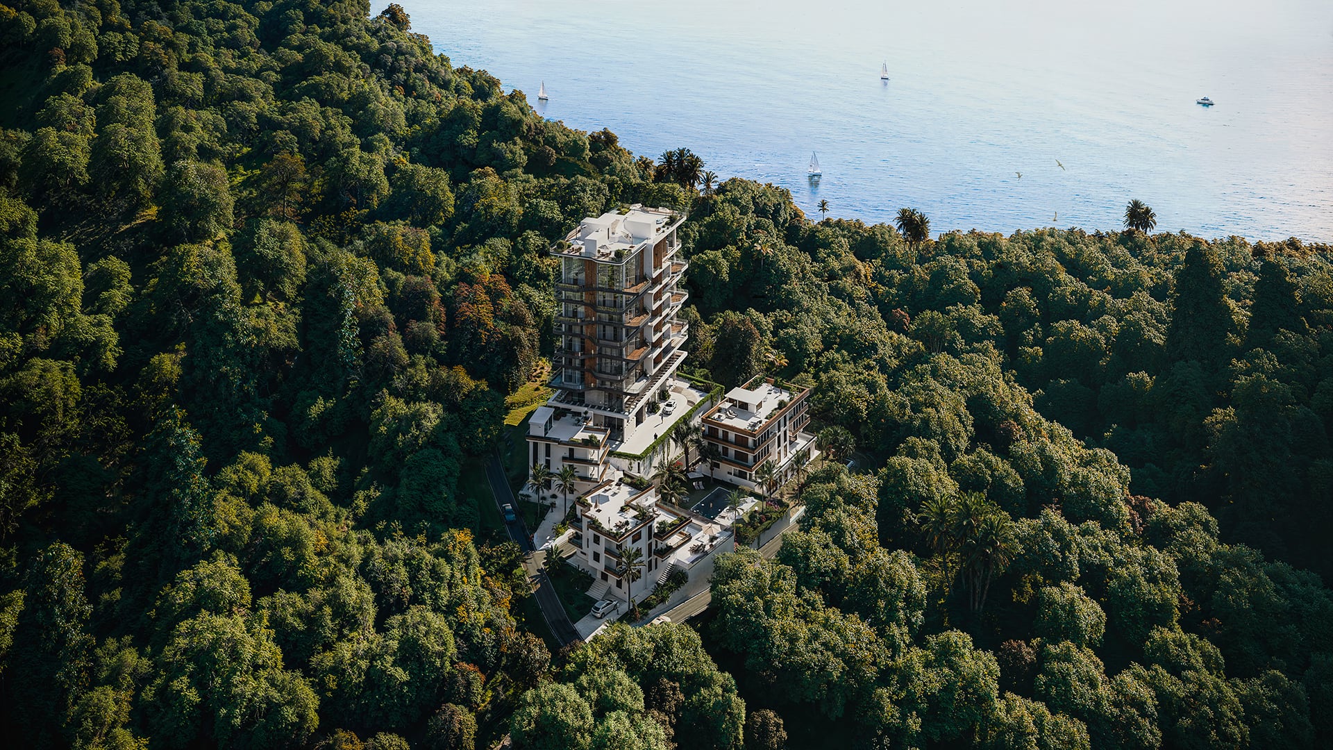 Midamo — villas and hotel on the Green Cape amid forest and Black Sea